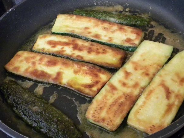 Recette Courgettes frites